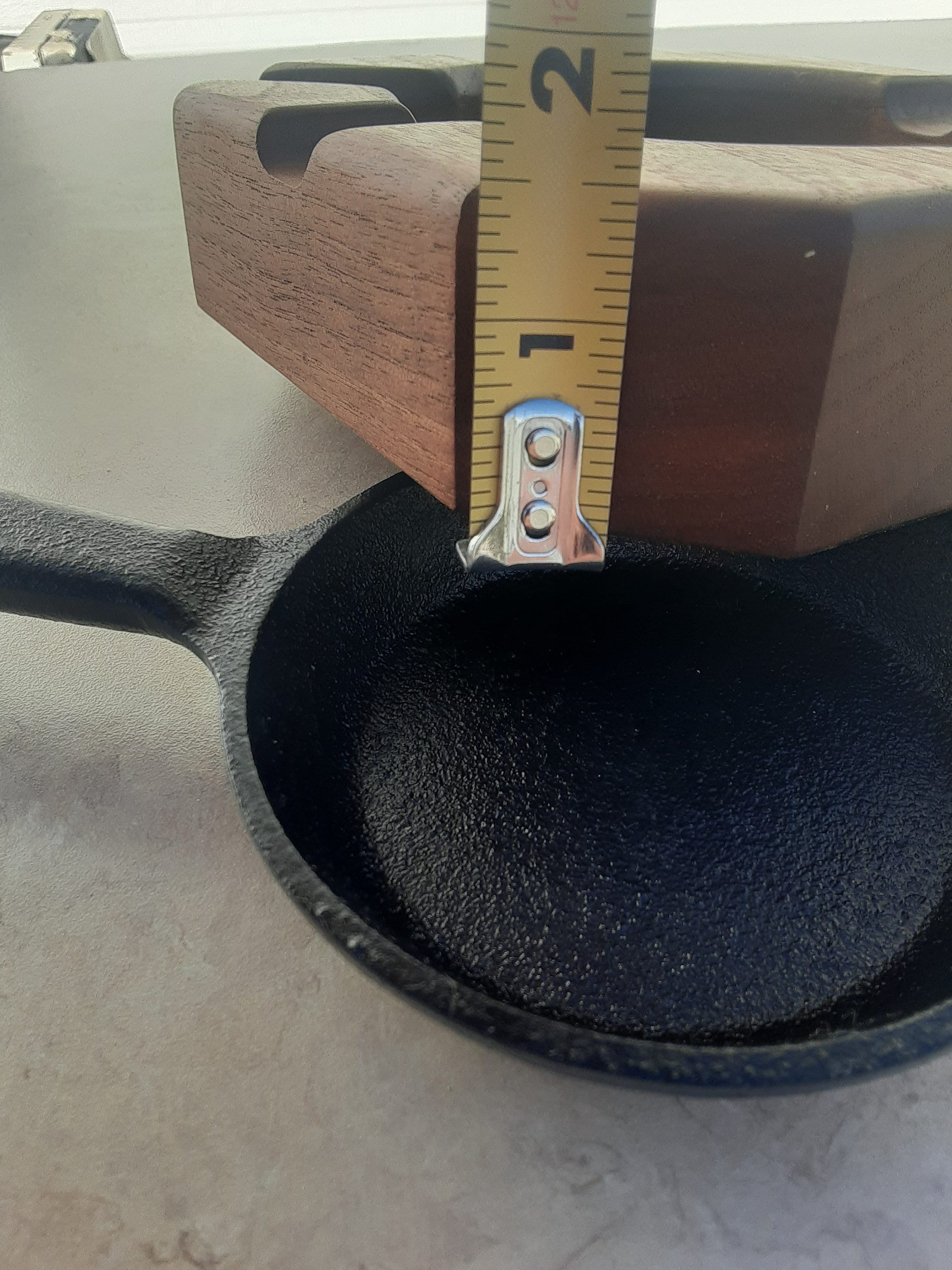 Cigar Ashtray Walnut Cast Iron Mini Skillet Etsy