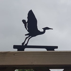 Fence Post Topper, Post Top, Garden Ornament- *HERON*