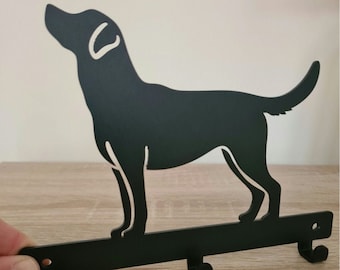 Labrador Retriever Dog Lead/Leash, Key, Coat, Door, Towel, Hanger, Holder ,Rack, Hook- Wall Mounted