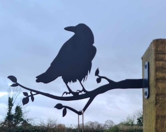 Rook Mangime per Uccelli Appendiabiti Supporto Gancio Display Ornamento da Giardino in Metallo