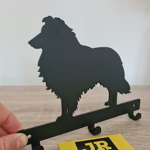 Sheltie Dog Lead Leash, Key, Coat, Door, Towel, Hanger, Holder, Rack, Hook Wall Mounted