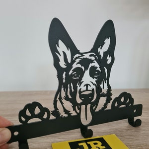 German Shepherd Alsatian Dog Lead Leash, Key,Coat,Door, Towel, Hanger,Holder,Rack, Hook  Wall Mounted