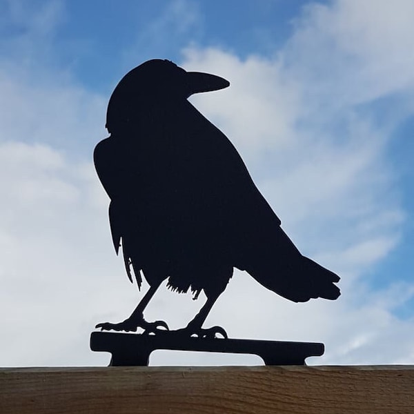 Fence Post Topper, Garden Ornament- *ROOK*