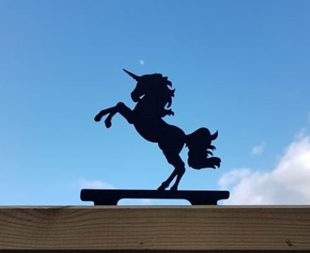 Fence Post Topper, Garden Ornament UNICORN Etsy