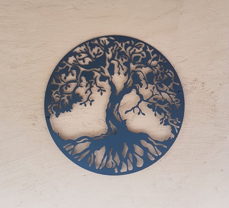 Tree of Life Metal Wall Art Garden Home Ornament Garden Etsy UK