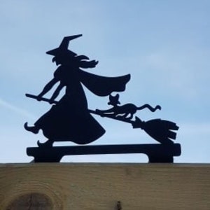 Fence Post Topper, Garden Ornament- *WITCH*