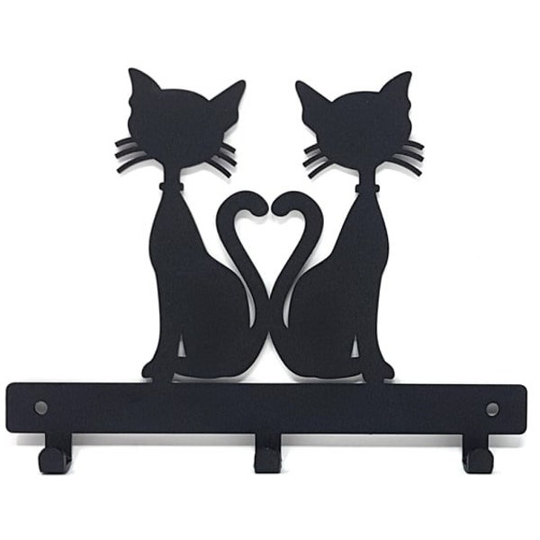 Key,Coat,Door, Towel, Dog Lead/Leash, Hanger,Holder,Rack, Hook- *CAT LOVE HEARTS*