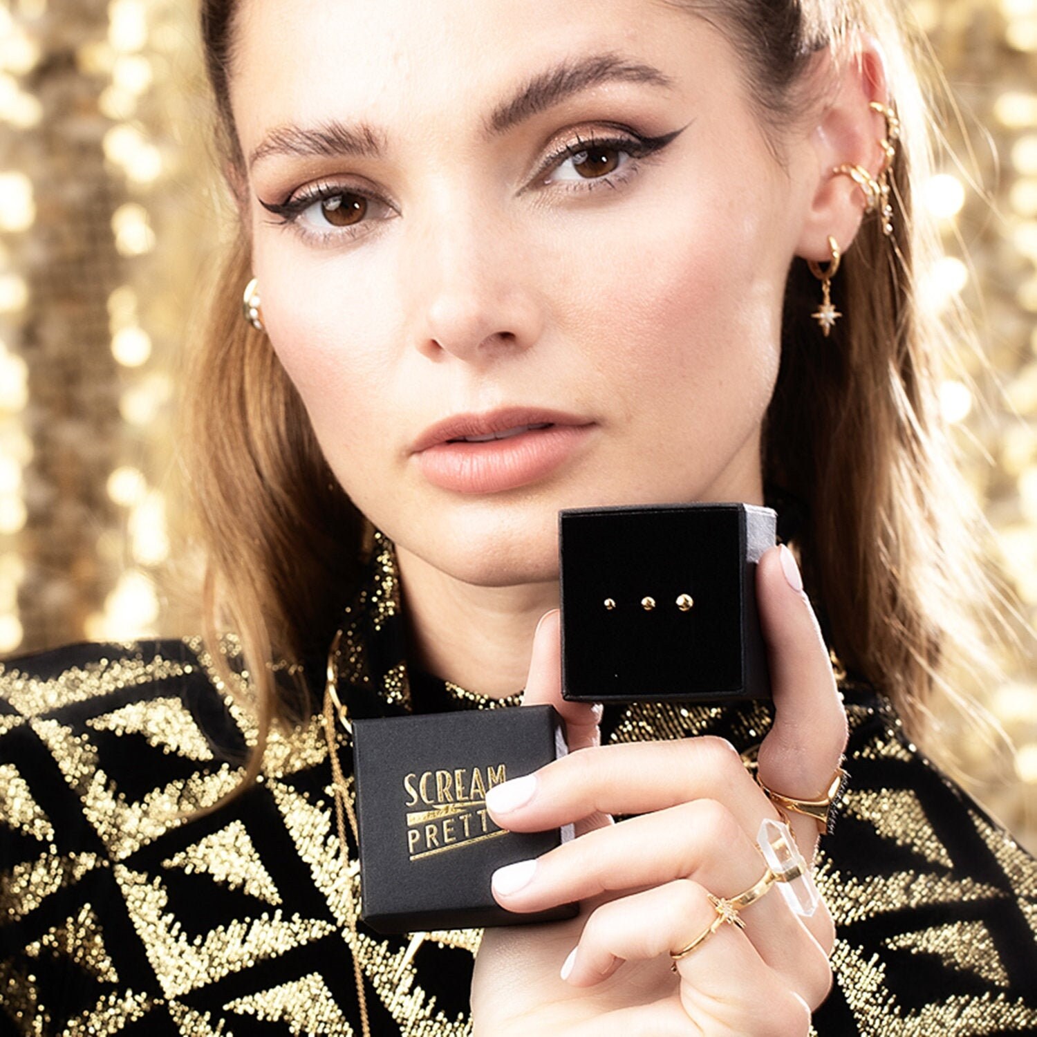 Ball Set of 3 Single Stud Earrings Classic Silver Studs Etsy