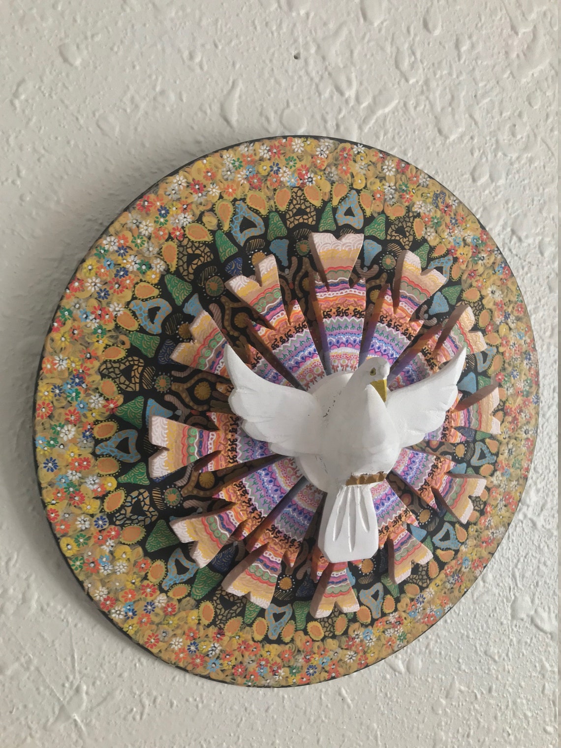 Holy Spirit Wall Sculpture wood Vinyl and Acrylic Etsy