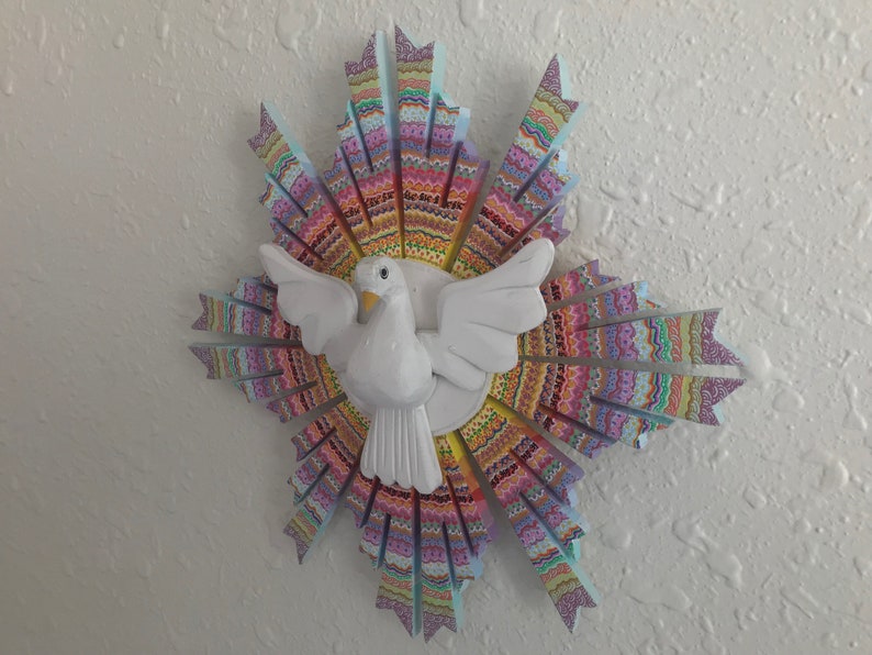 Holy Spirit Wall Sculpture wood 36 Rays - Etsy