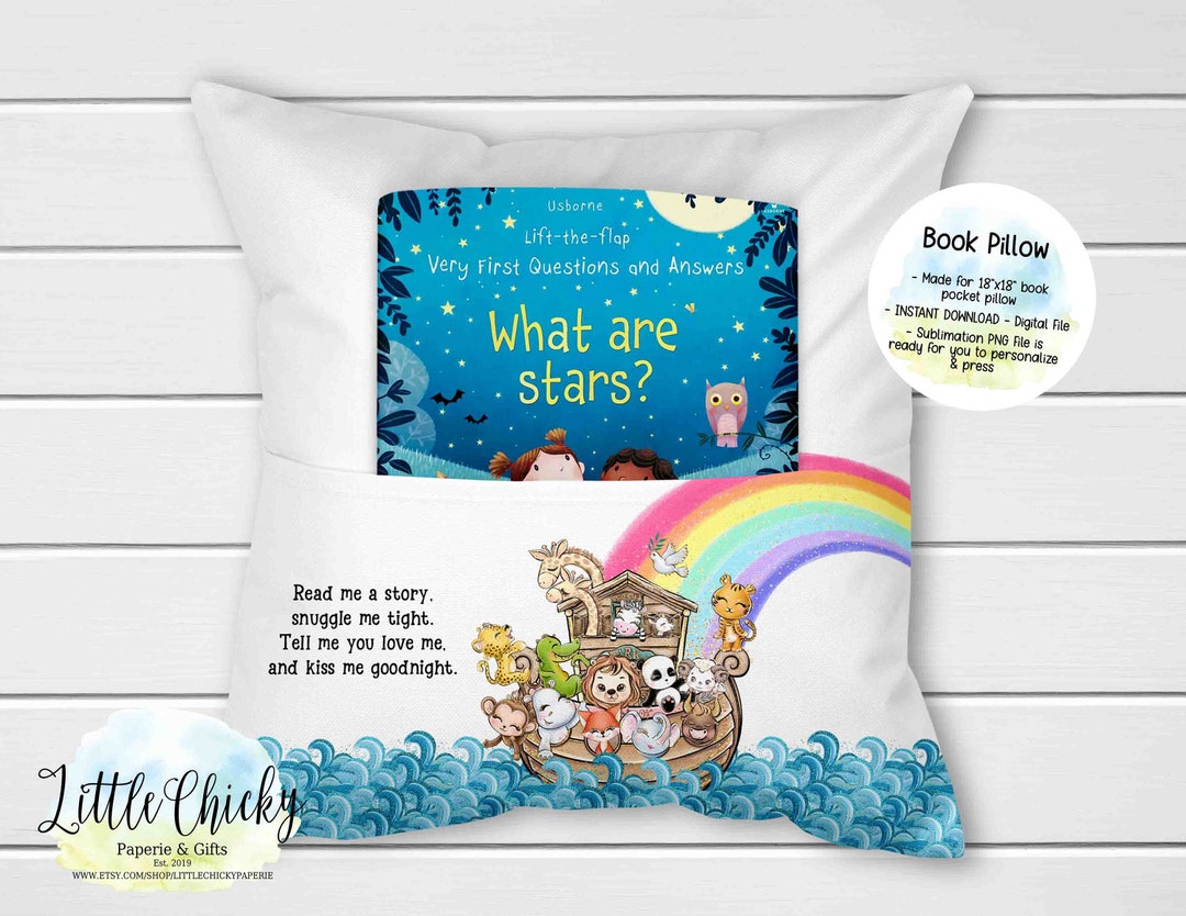 Noah's Ark Personalized Nursery Pillow