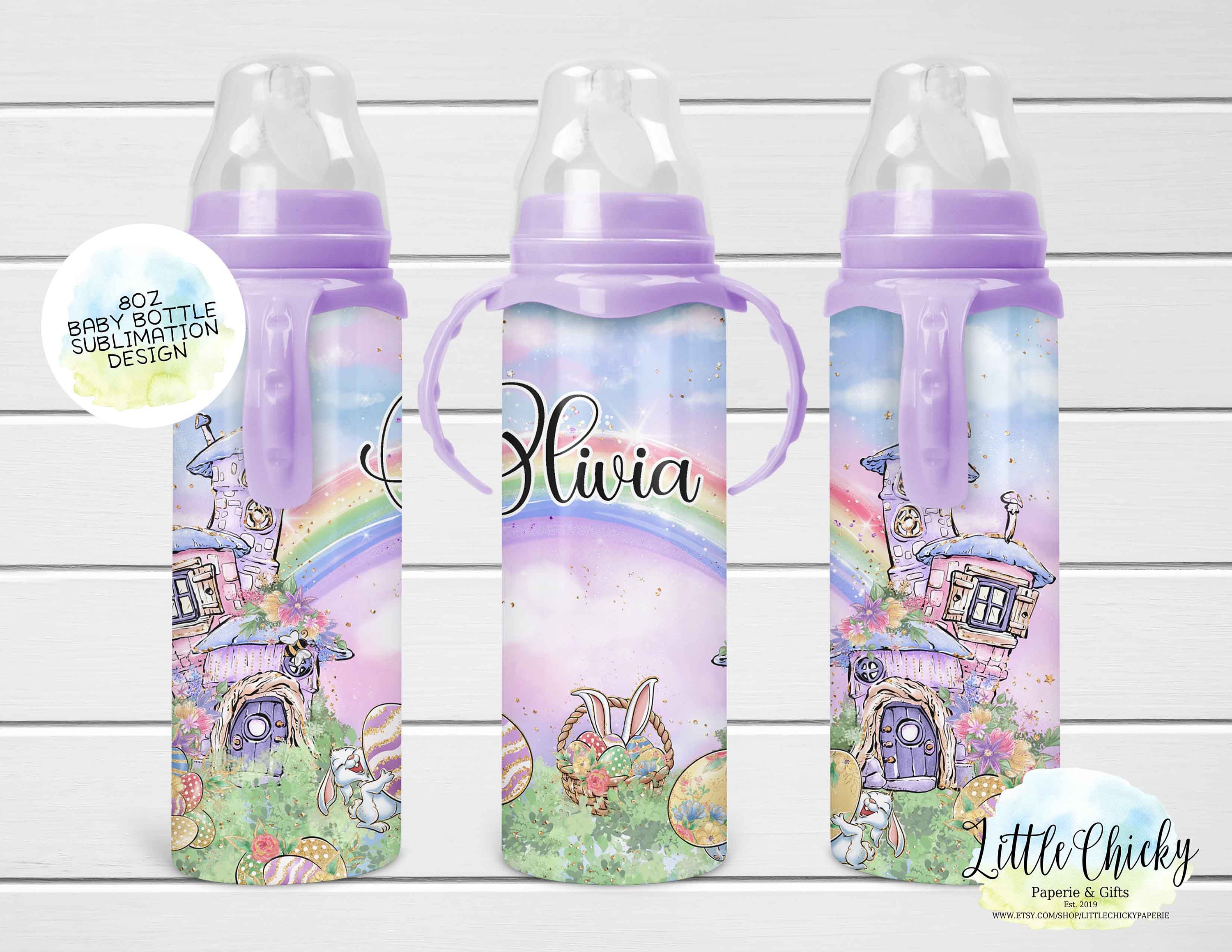 8oz Baby Bottle Sublimation Design Easter Sublimation Design - Etsy India