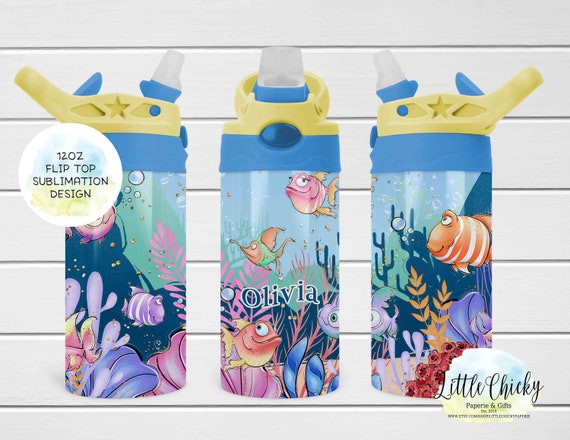 Kids Sippy Cup Water Bottle 12oz Sublimation Tumbler