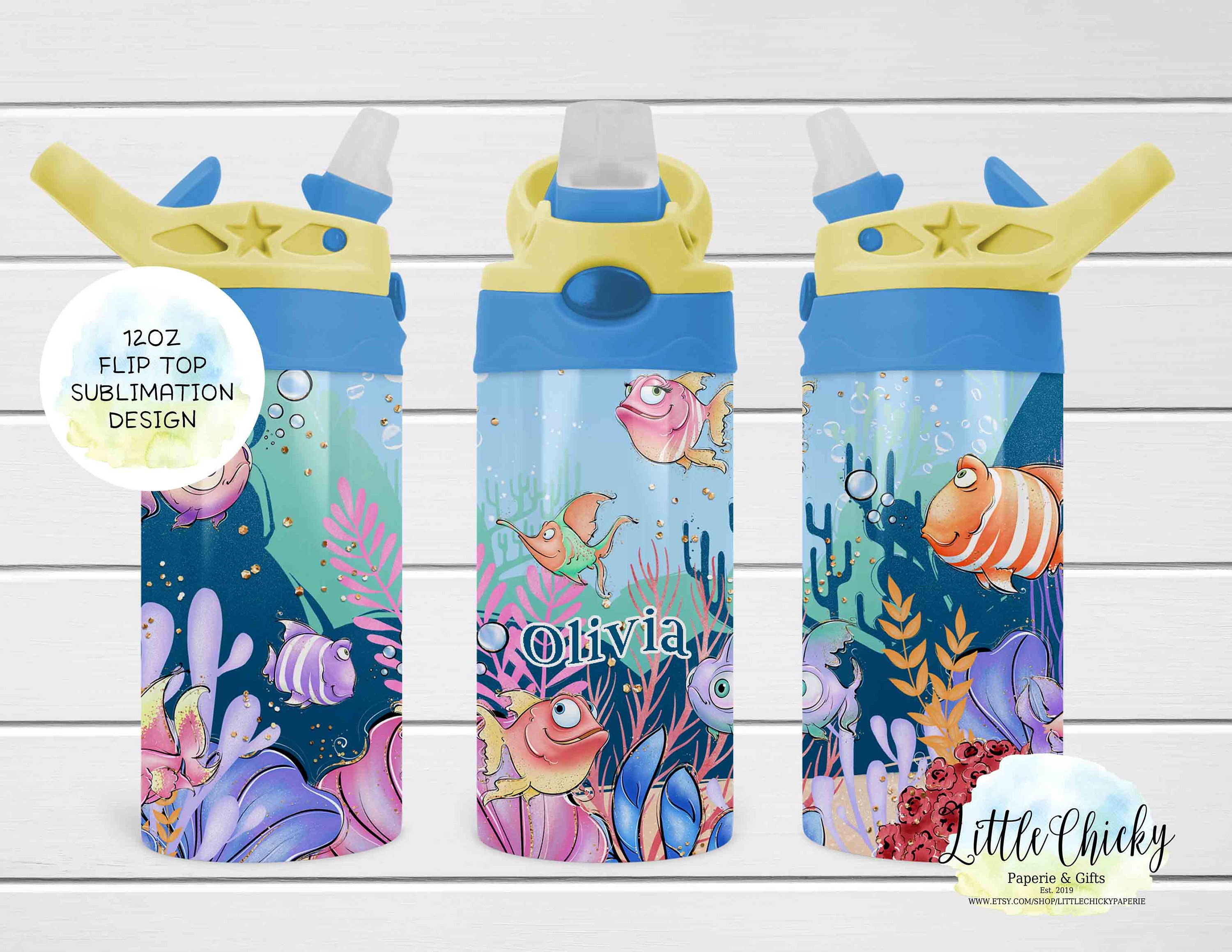 Kids Water Bottles Sublimation Design Template Mermaid Design Digital  Download PNG Inst DIGITAL Only Rts Tumblers Tamara -  Denmark