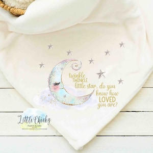 Twinkle Twinkle Little Star, você sabe o quanto você é amado Cobertor de bebê de sublimação PNG, design de sublimação de bebê, arquivo PNG, download instantâneo
