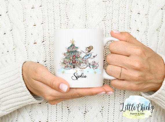 Nutcracker Ballet Coffee Mug, 300ml Ceramic mug, Christmas Mug, Christmas Gift, Gift for her, Coffee Mug, Holiday Gift