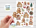 Sticker Sheet - Gingerbread Cottage Christmas Stickers, Planner Stickers, Scrapbook Stickers, Journal Stickers, Journal Stickers product logo