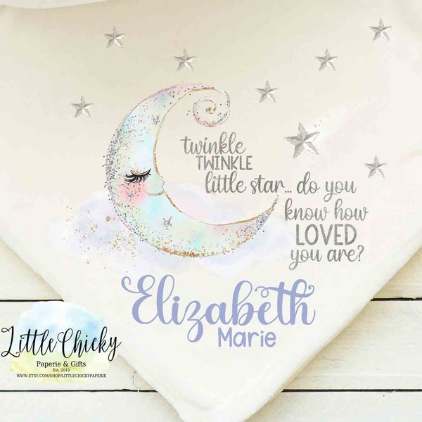 Twinkle Twinkle Little Star, do you know how loved you are Sublimation Baby Blanket PNG, Baby Sublimation Design, PNG File, Instant Download