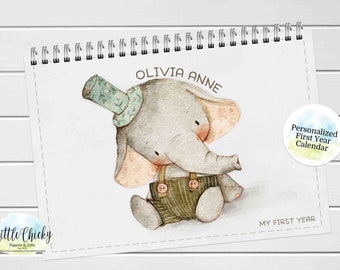 Hallmark Babys 1st Year Sticker Calendar Record Memory Keeper - Etsy