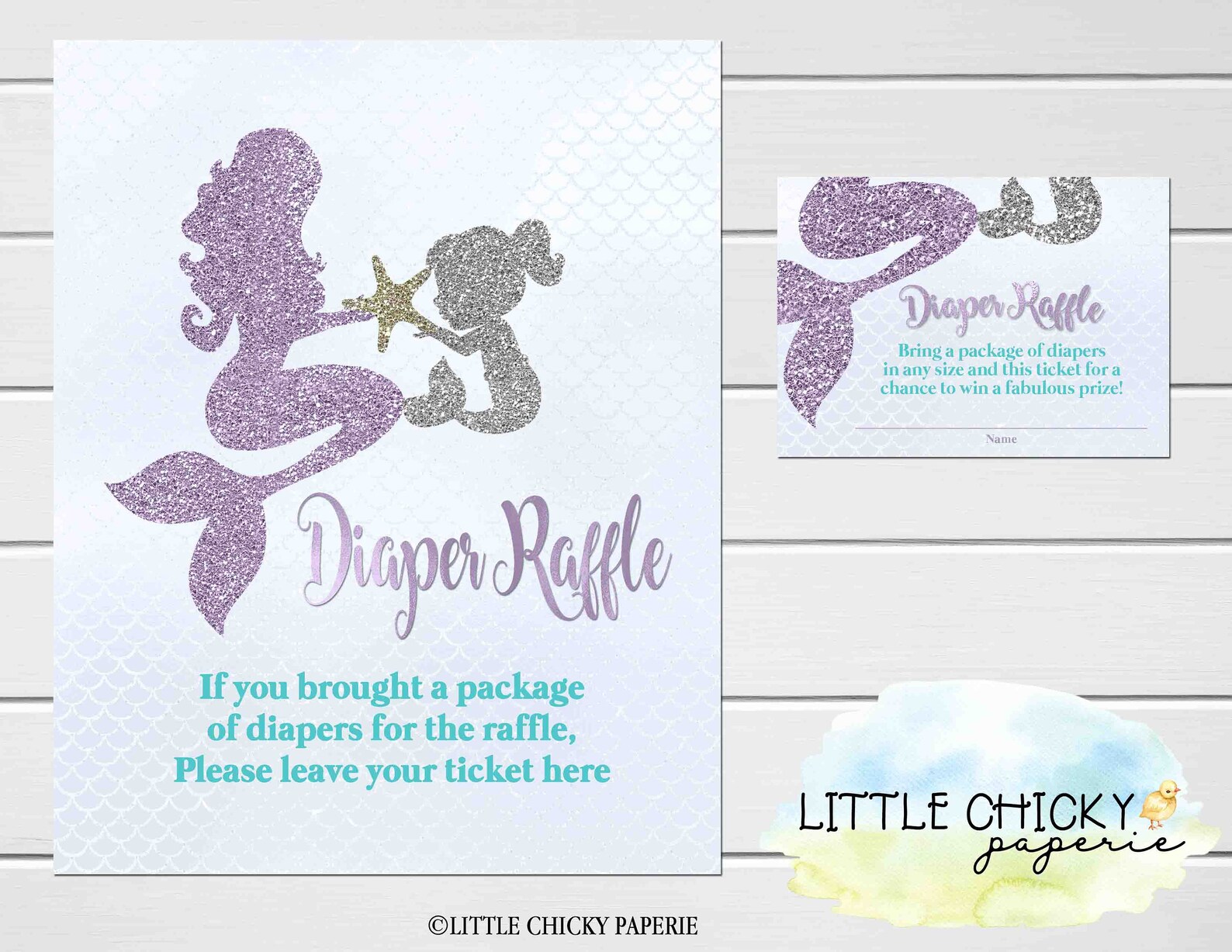 Mermaid Baby Shower Invitation Under the Sea Baby Shower - Etsy