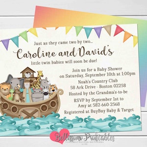 Noah's Ark Favor Tags Baby Shower Favor Tags Birthday | Etsy