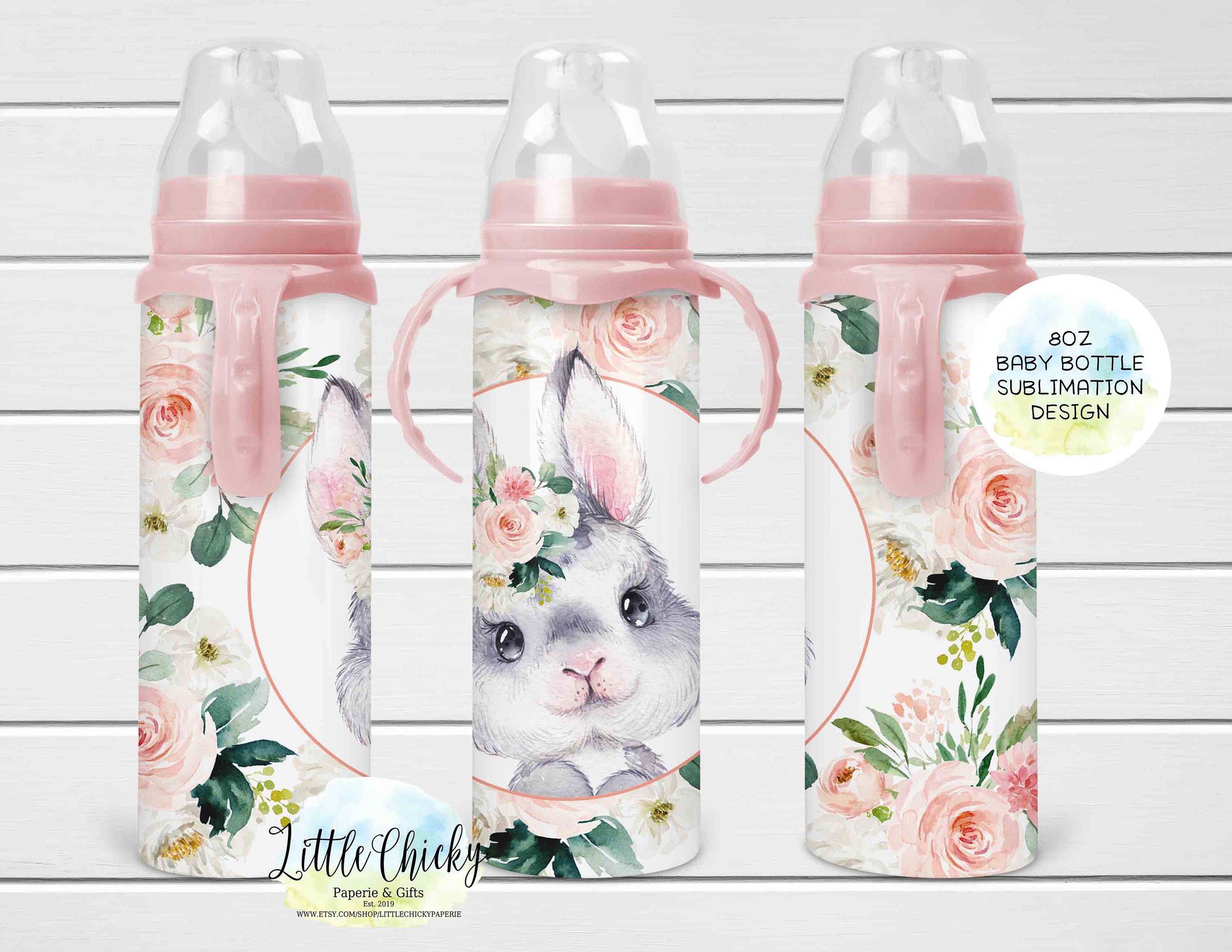 8oz Baby Bottle Sublimation Design, Boho Elephant 8oz Baby Bottle  Sublimation Design, Boho Elephant PNG, Instant Download, Tumbler Template