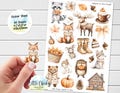 Sticker Sheet - Autumn in the Forest Stickers, Woodland Animals, Planner Stickers, Scrapbook Stickers, Journal Stickers, Baby Stickers product logo
