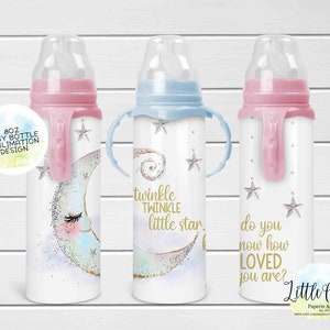 8oz Double Walled Sublimation Baby Bottle - Pink – REAL BLANKS