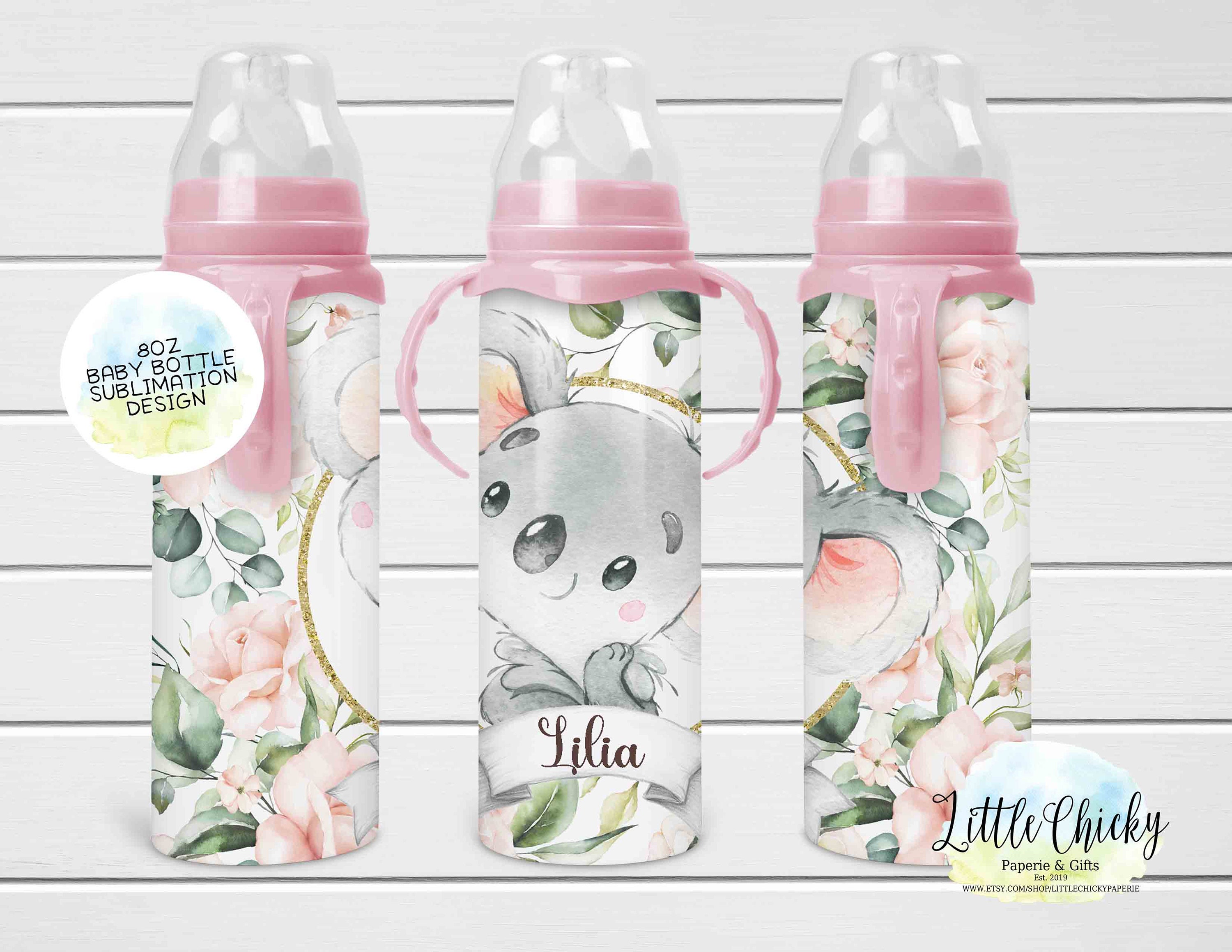 Helemaal droog verkopen Elastisch Koala 8oz Baby Fles Sublimatie Design Koala baby fles - Etsy Nederland