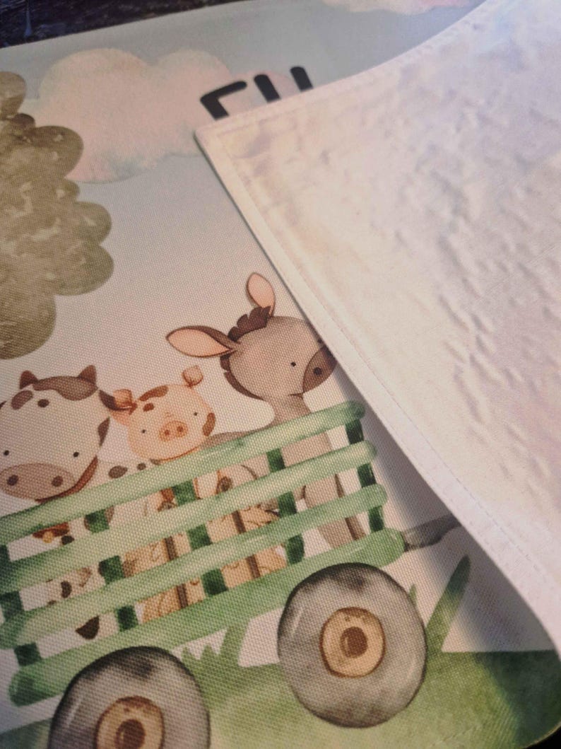 Personalized Children's Placemat Jungle, Safari Animals Placemat