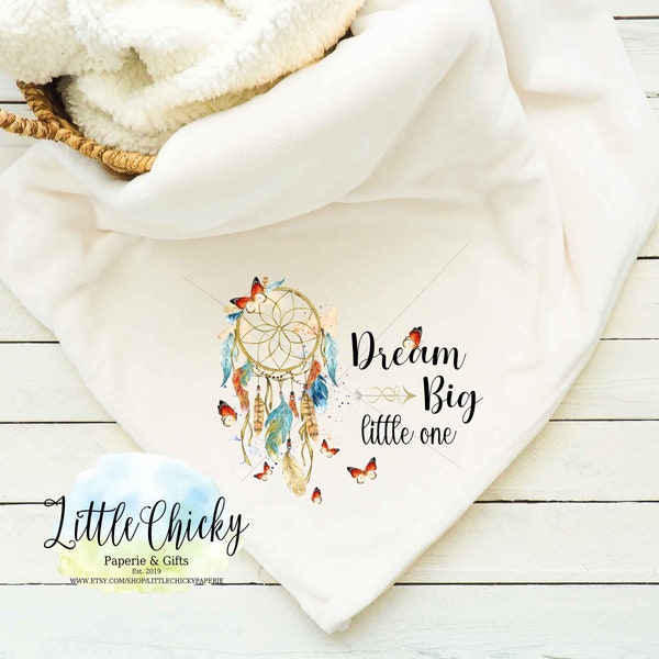 Dreamcatcher Sublimation Design, Dream Big Little One Sublimation Design, Sublimation PNG, Baby Sublimation File, PNG File, Instant Download