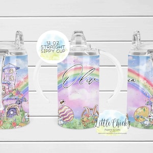 12oz straight sublimation sippy cup wrap, Easter sippy cup Sublimation Design, PNG File, Instant Download, Tumbler Template