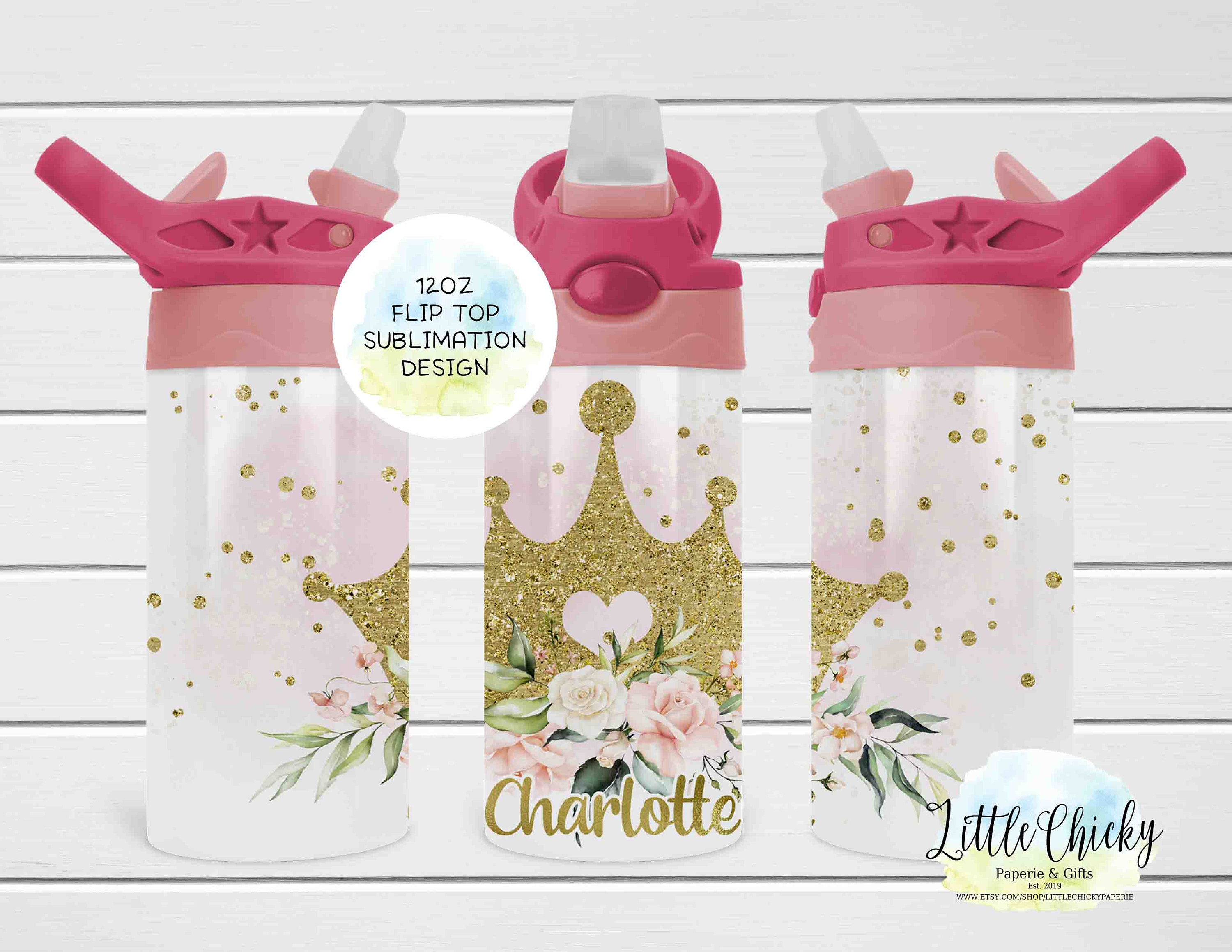 Cute Cartoon Crown Sippy Cup For Kids Good Quality Strap - Temu