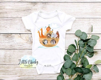 Noah's Ark Sublimation PNG, Noah's Ark Baby Shirt, Noah's Ark, Religious Sublimation File, Instant Download, PNG, Baby Shirt