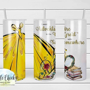 Beauty and the Beast 20oz Skinny Tumbler, Sublimation Design, Sublimation PNG File, Sublimation Instant Download, Digital File