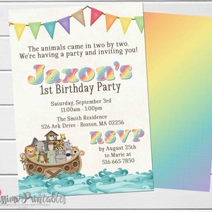 Noah's Ark Favor Tags Baby Shower Favor Tags Birthday | Etsy