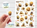 Sticker Sheet - Spring Bee Stickers, Cute Honey Bee Stickers, Planner Stickers, Scrapbook Stickers, Journal Stickers, Kids Stickers product logo