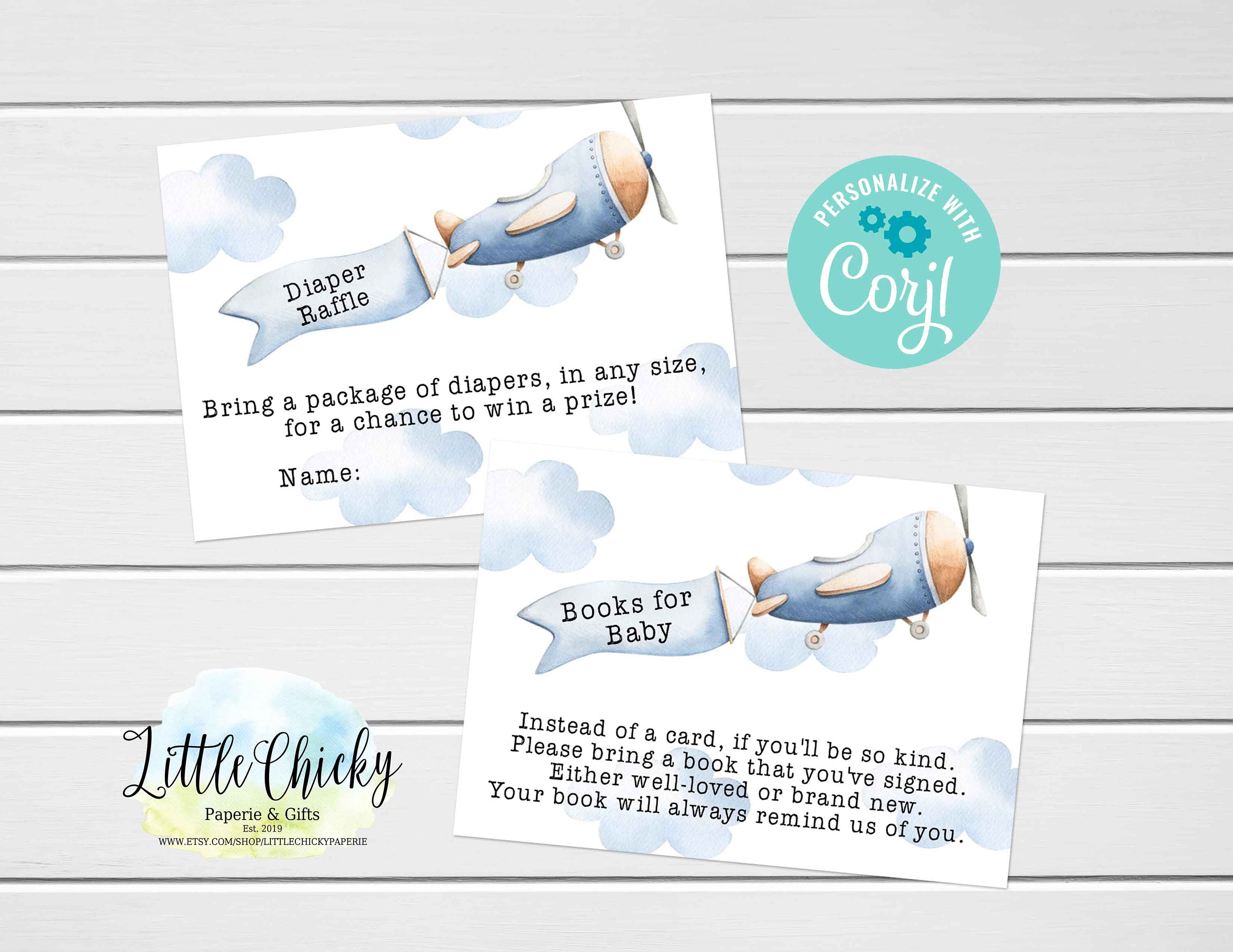 Editable Airplane Baby Shower Invitation Boy Baby Shower - Etsy