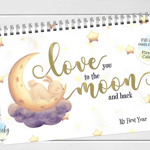 Baby's First Year Calendar With Stickers 