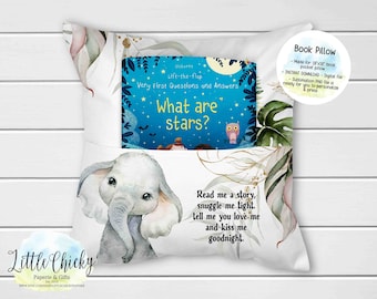 Coussin de livre, coussin de livre éléphant, conception de sublimation numérique, sublimation fichier PNG, téléchargement immédiat, animaux de la jungle PNG