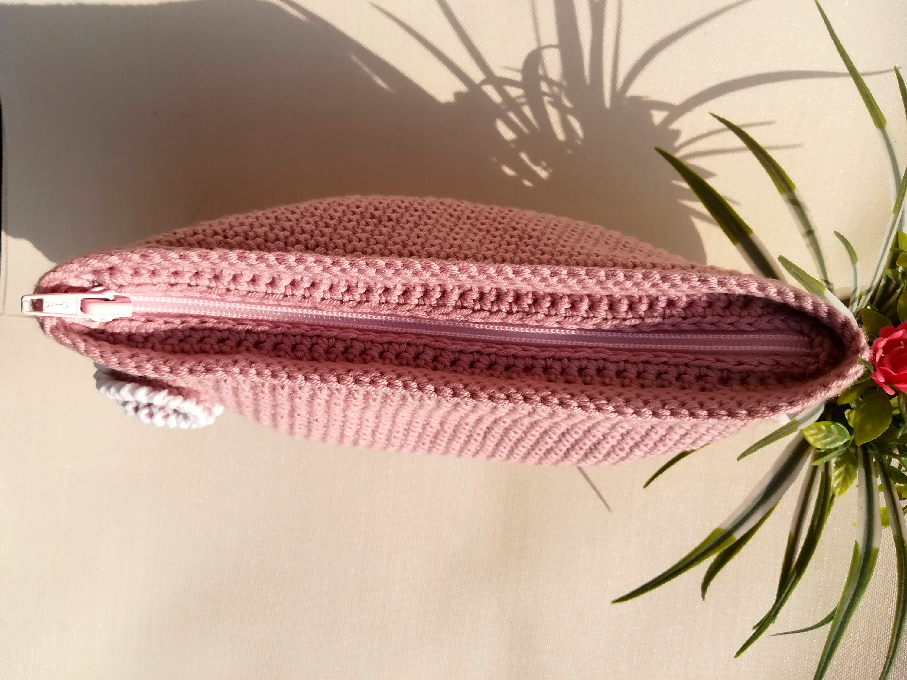 Cosmetic bag Makeup bag Makeup case Cosmetic pouch Crochet Etsy 日本