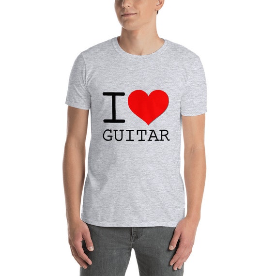 I Love Guitar T-Shirt | Etsy