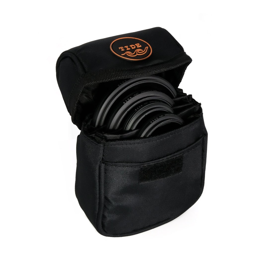 Tide Optics Lens Filter Pouch Holds 5 Filters up to 86mm Water & Dust