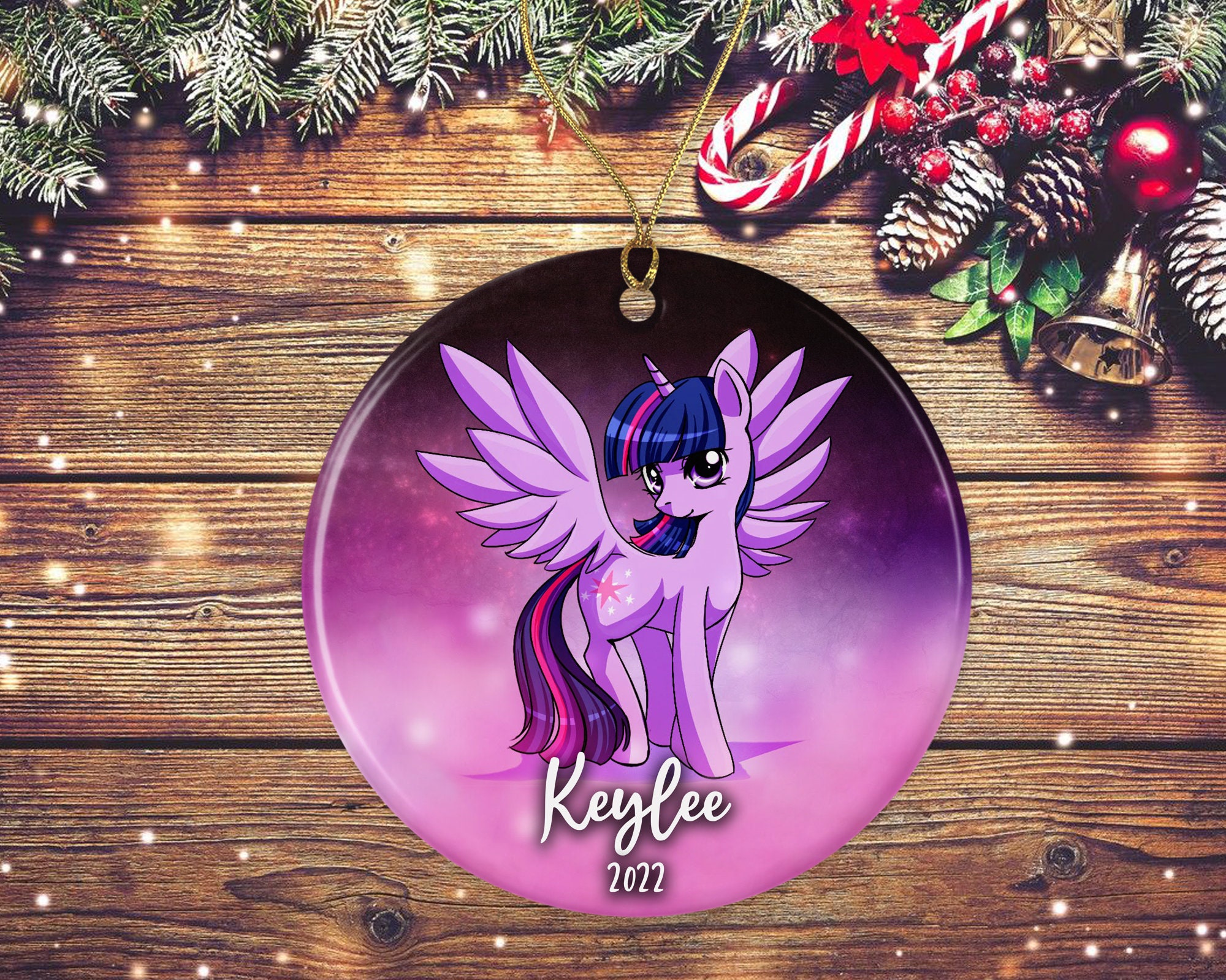 Discover Personalized My Little Pony Ornament, Cute Twilight Sparkle