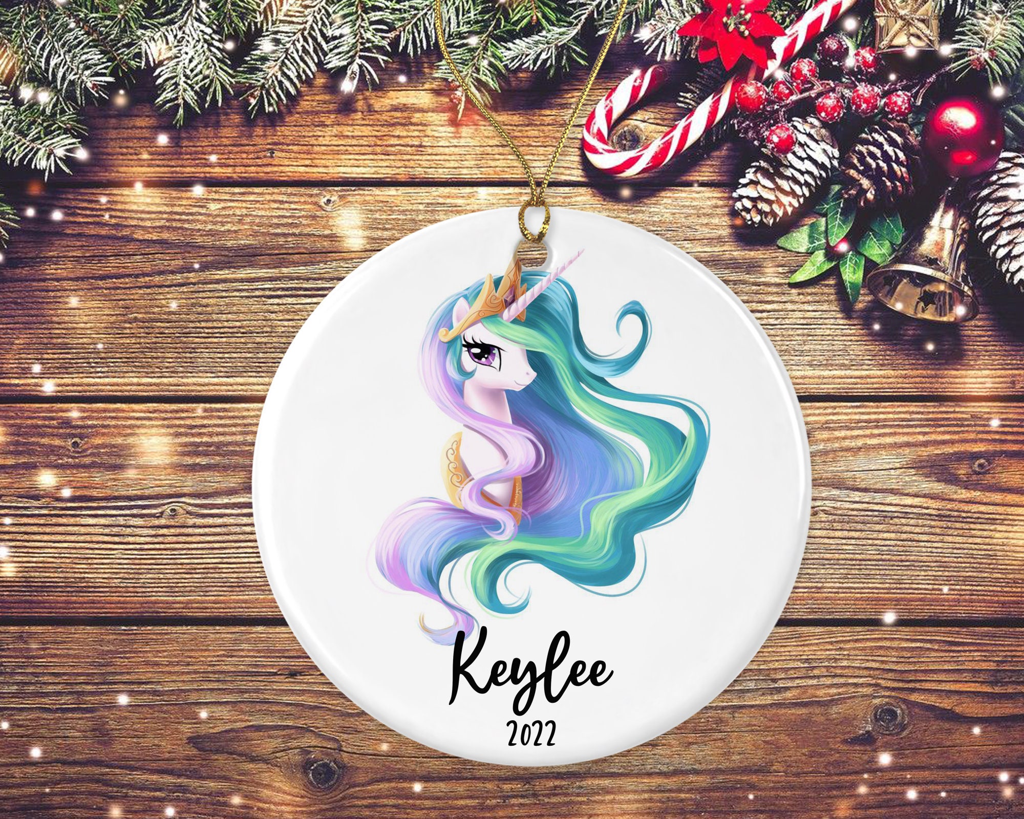 Personalized My Little Pony Ornament, Cute Celestia Ornaments Gift