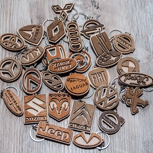 Car keychain, Gift for men, Wood keychain, Keychain, Gift for women, Accessories cars, Keychain car, Gift for car, Car logo.