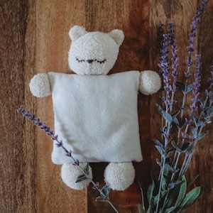 Comfe. E. Bear Organic Warm Pack, Organic Cotton, Ages 2 and up, Heirloom Baby Toy, Eco Toy image 2