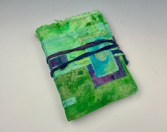 Watercolor Whimsy Art Journal, Handbound Book, Sketchbook, Diary, Notebook