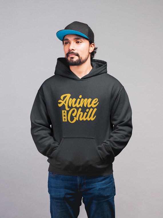 anime and chill hoodie