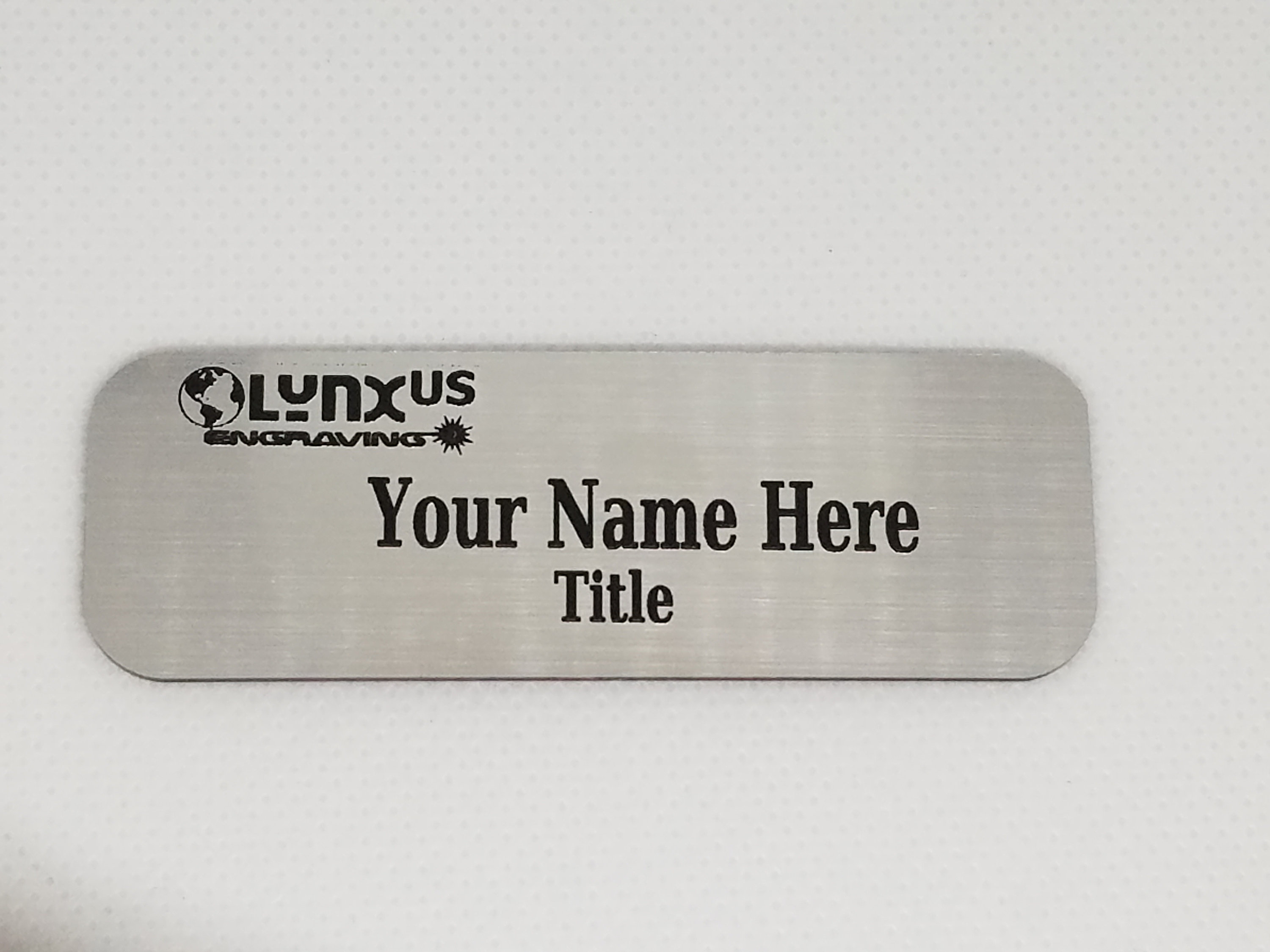 Custom Laser Engraved Name Plate Badges or Name Tags Etsy
